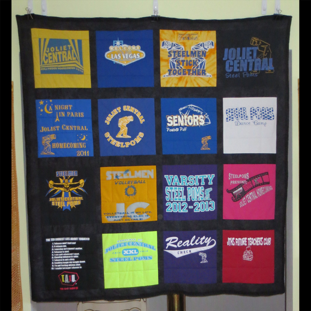 16 TShirt Quilt College Quilted Memories